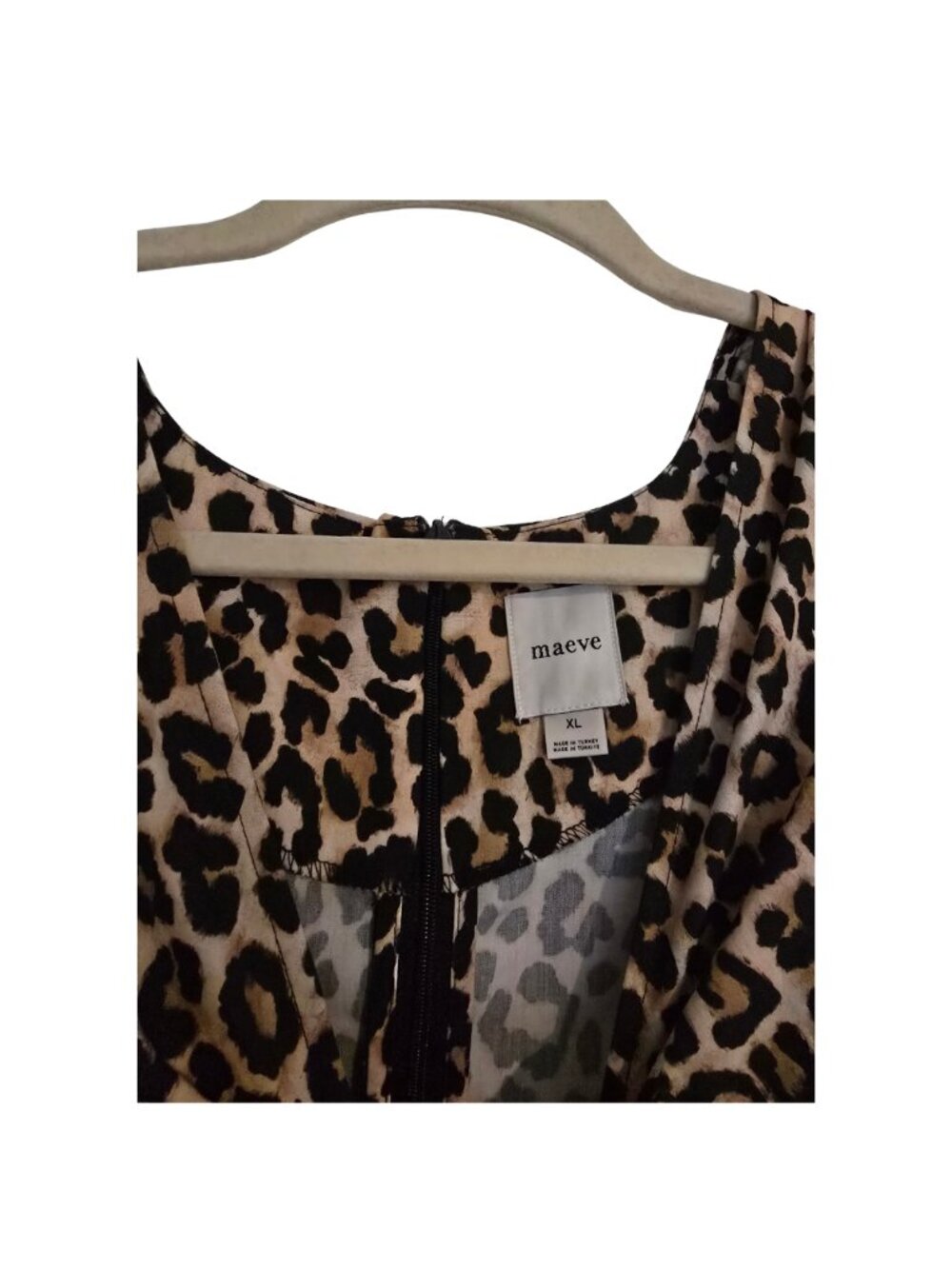 Anthropologie Bow Front Blouse - Leopard - Size XL - Picture 3 of 4